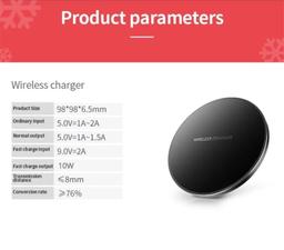 9eight5 Pad de Charge Rapide sans Fil Qi pour Téléphones (10W) reconditionné - Reebelo France