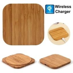 Chargeur sans fil 9eight5 design bois (5W) reconditionné - Reebelo France