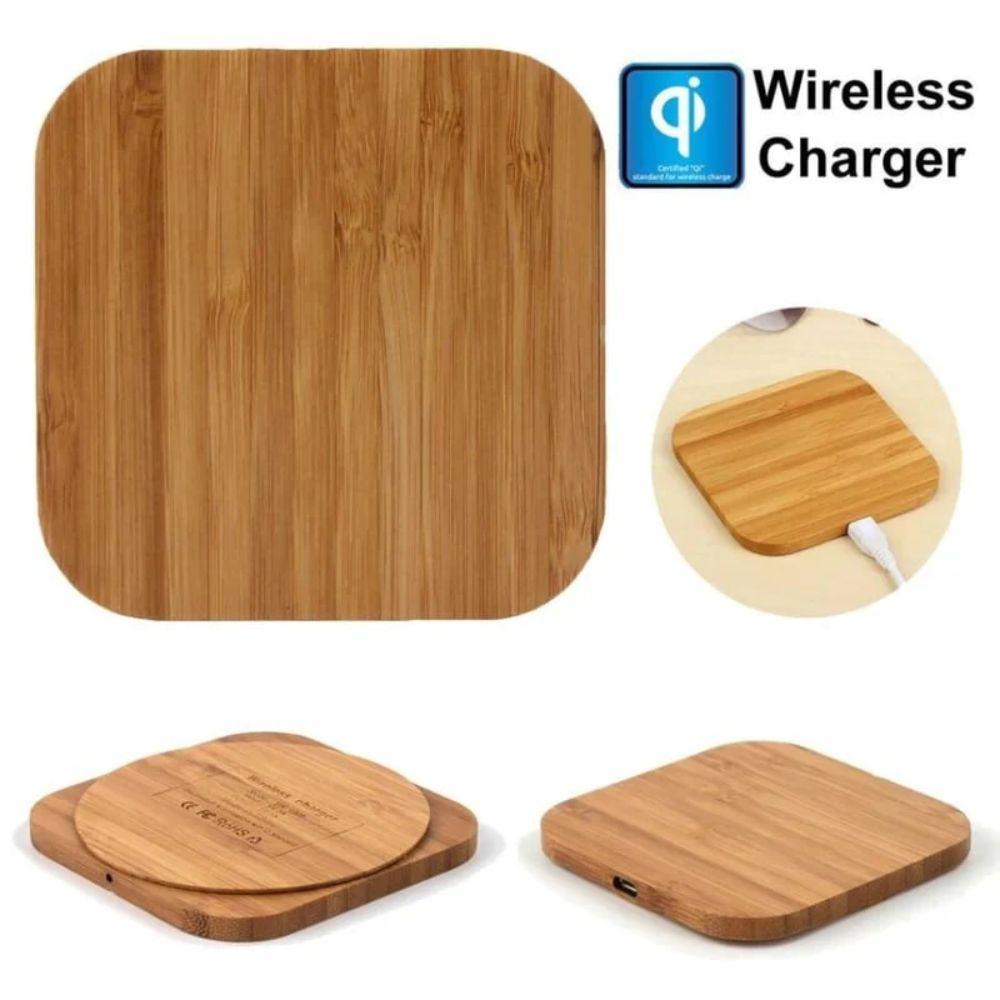 Chargeur sans fil 9eight5 design bois (5W) reconditionné - Reebelo France