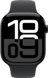 Apple Watch Series 10 (GPS) - 64 Go - 42 mm - Noir sidéral Boîtier en aluminium with Noir Caoutchouc Bracelet sport - Taille S/M