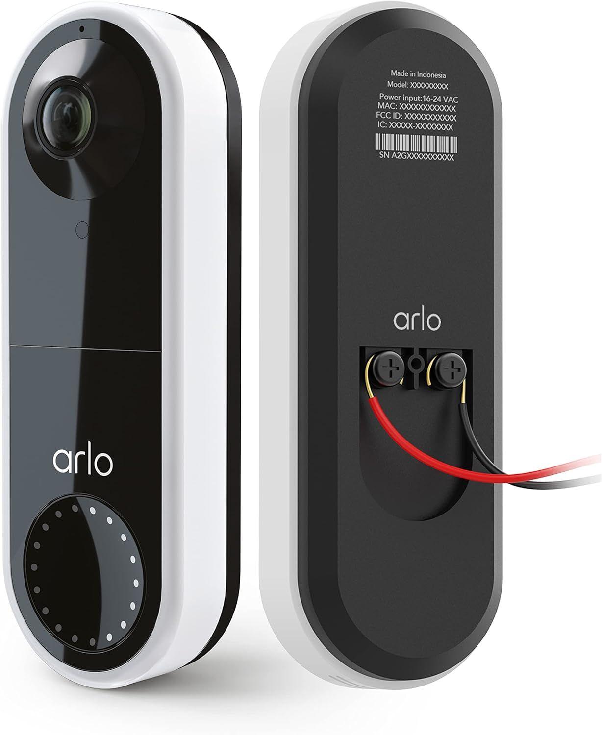 Arlo AVD1001-1CCNAS Essential Wired Video Doorbell reconditionné - Reebelo France