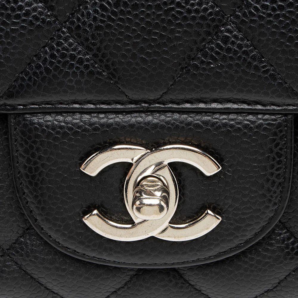 Chanel Caviar Leather Classic Maxi Single Flap Bag reconditionné - Reebelo France