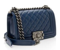 Chanel Lambskin Small Boy Bag reconditionné - Reebelo France