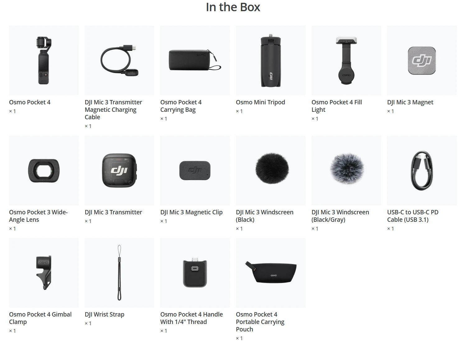 DJI Osmo Pocket 4 Creator Combo reconditionné - Reebelo France