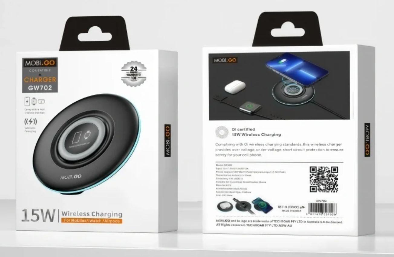 Mobigo GW702 Chargeur Sans Fil 15W reconditionné - Reebelo France