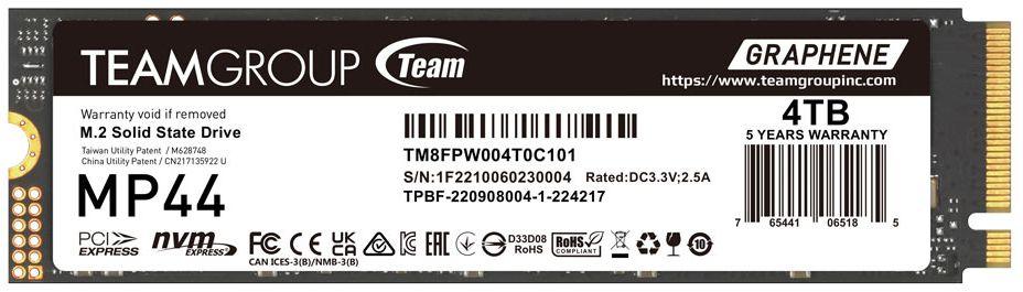 Team Group Elite MP44 M.2 PCIe 4.0 SSD reconditionné - Reebelo France