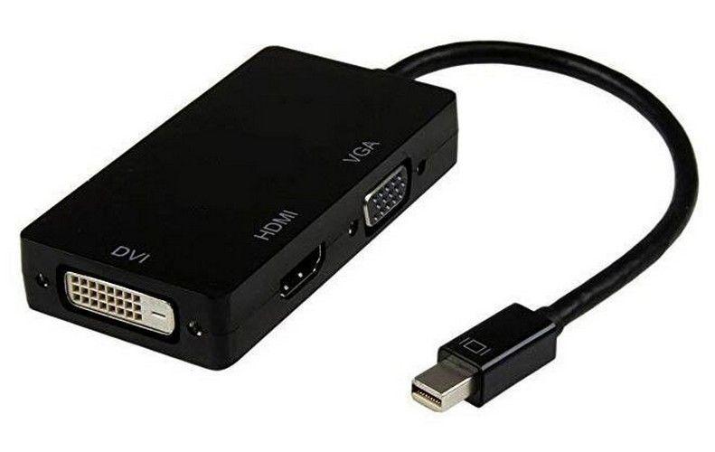 8ware 3 en 1 Thunderbolt Mini DP DisplayPort vers HDMI DVI VGA Hub Adaptateur Convertisseur Câble pour MacBook Air Mac Mini Microsoft Surface Pro 3/4/5 reconditionné - Reebelo France