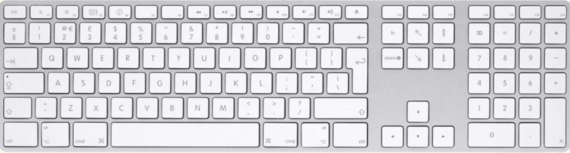 Apple Magic Keyboard with Numeric Keypad (British English) reconditionné - Reebelo France