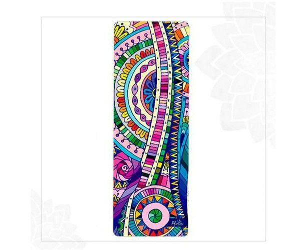 BALI BEACH TOWEL unisex Eco-friendly beach gym camping towel sand free galaxy art made from recycled plastic bottles reconditionné - Reebelo France