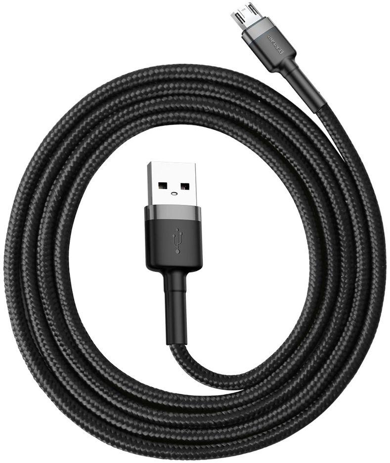 Câble pour téléphone Baseus Cafule Charge Rapide USB vers Micro USB 2A (3M) reconditionné - Reebelo France
