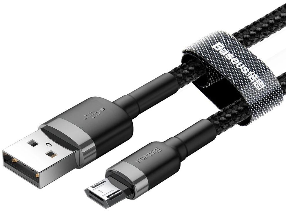 Câble pour téléphone Baseus Cafule Charge Rapide USB vers Micro USB 2A (3M) reconditionné - Reebelo France
