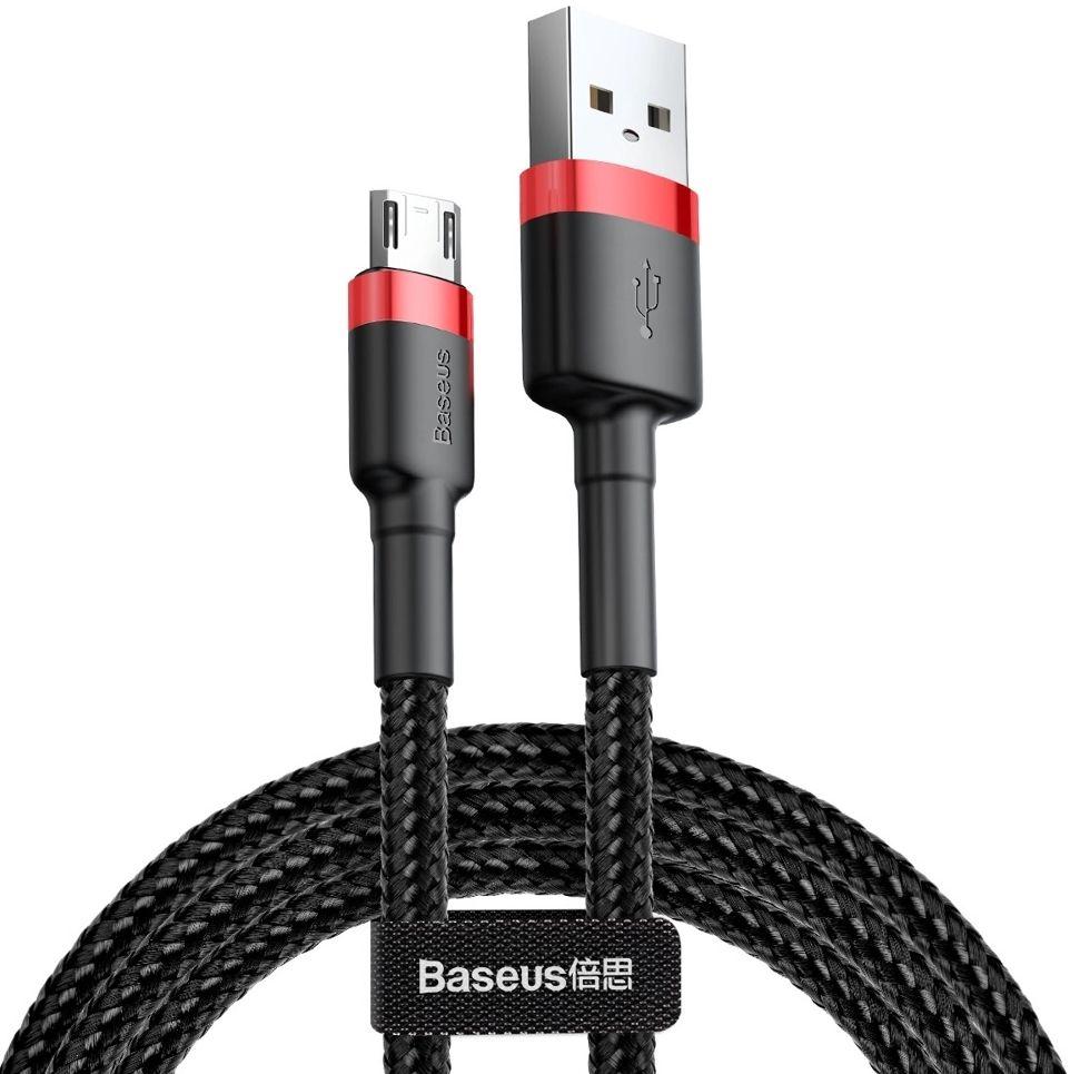 Câble pour téléphone Baseus Cafule Charge Rapide USB vers Micro USB 2A (3M) reconditionné - Reebelo France