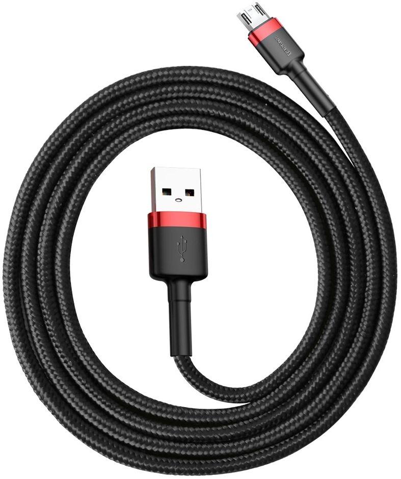 Câble pour téléphone Baseus Cafule Charge Rapide USB vers Micro USB 2A (3M) reconditionné - Reebelo France