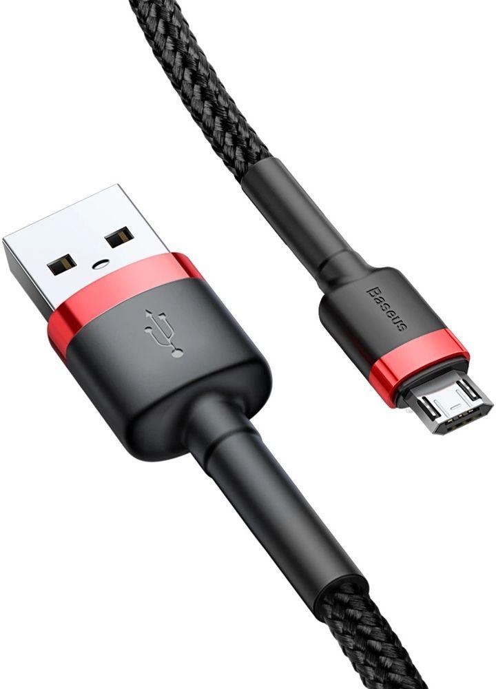 Câble pour téléphone Baseus Cafule Charge Rapide USB vers Micro USB 2A (3M) reconditionné - Reebelo France