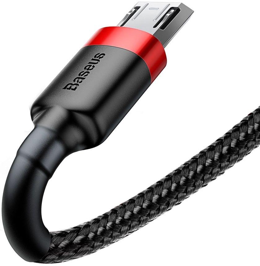 Câble pour téléphone Baseus Cafule Charge Rapide USB vers Micro USB 2A (3M) reconditionné - Reebelo France