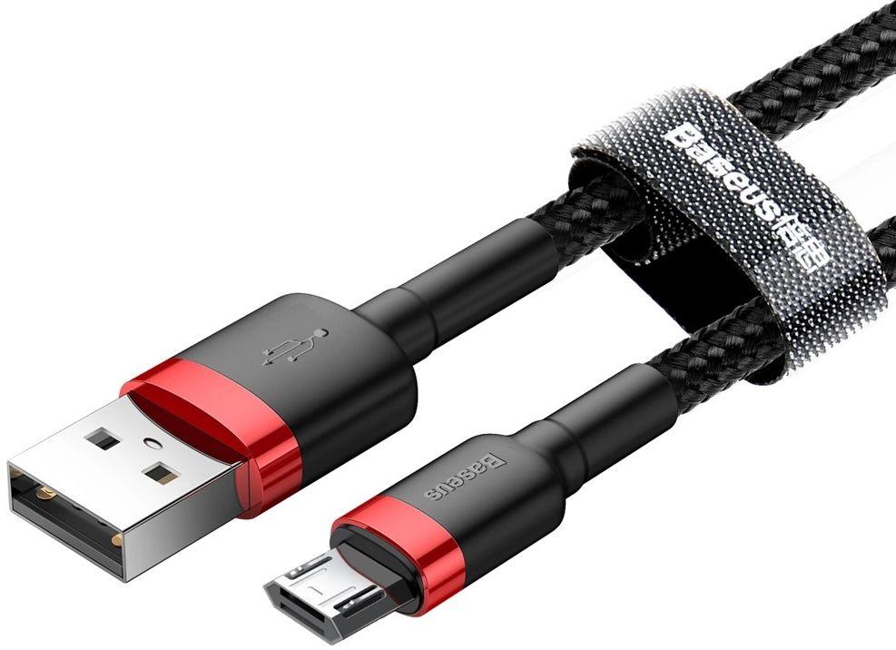 Câble pour téléphone Baseus Cafule Charge Rapide USB vers Micro USB 2A (3M) reconditionné - Reebelo France