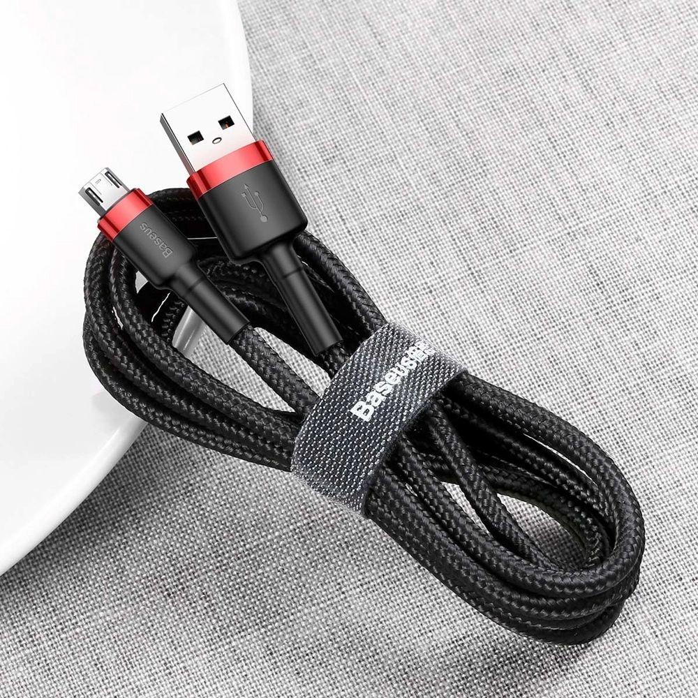 Câble pour téléphone Baseus Cafule Charge Rapide USB vers Micro USB 2A (3M) reconditionné - Reebelo France