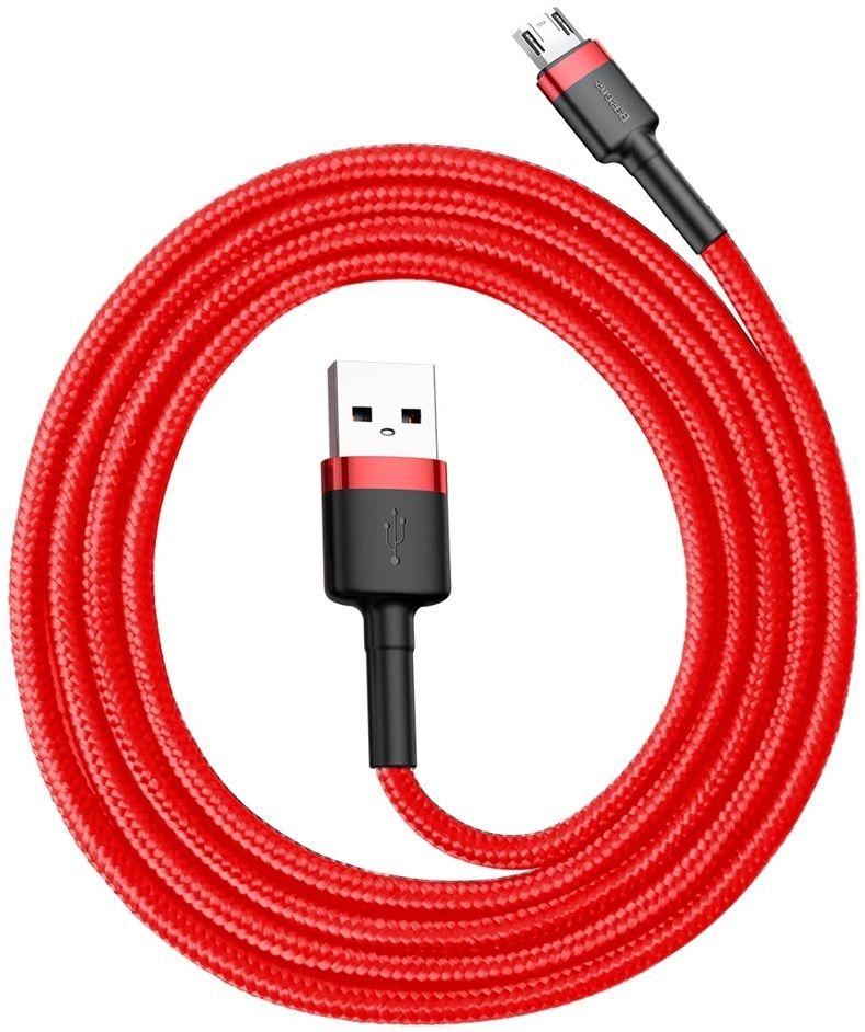 Câble pour téléphone Baseus Cafule Charge Rapide USB vers Micro USB 2A (3M) reconditionné - Reebelo France