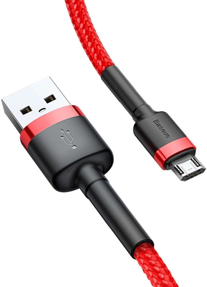 Câble pour téléphone Baseus Cafule Charge Rapide USB vers Micro USB 2A (3M) reconditionné - Reebelo France