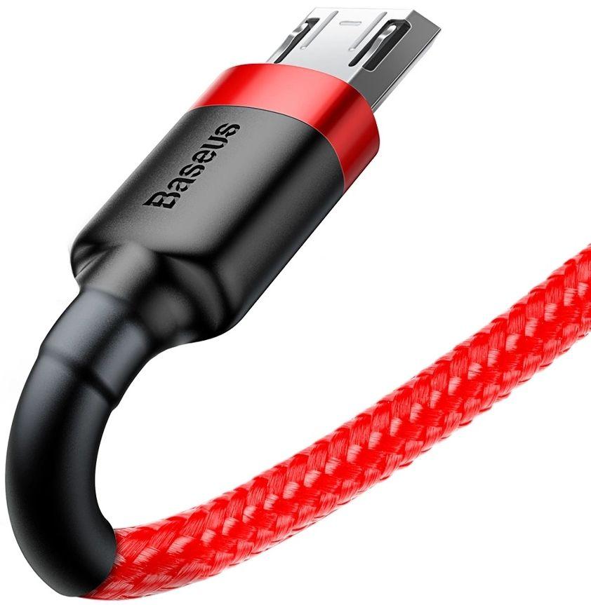 Câble pour téléphone Baseus Cafule Charge Rapide USB vers Micro USB 2A (3M) reconditionné - Reebelo France