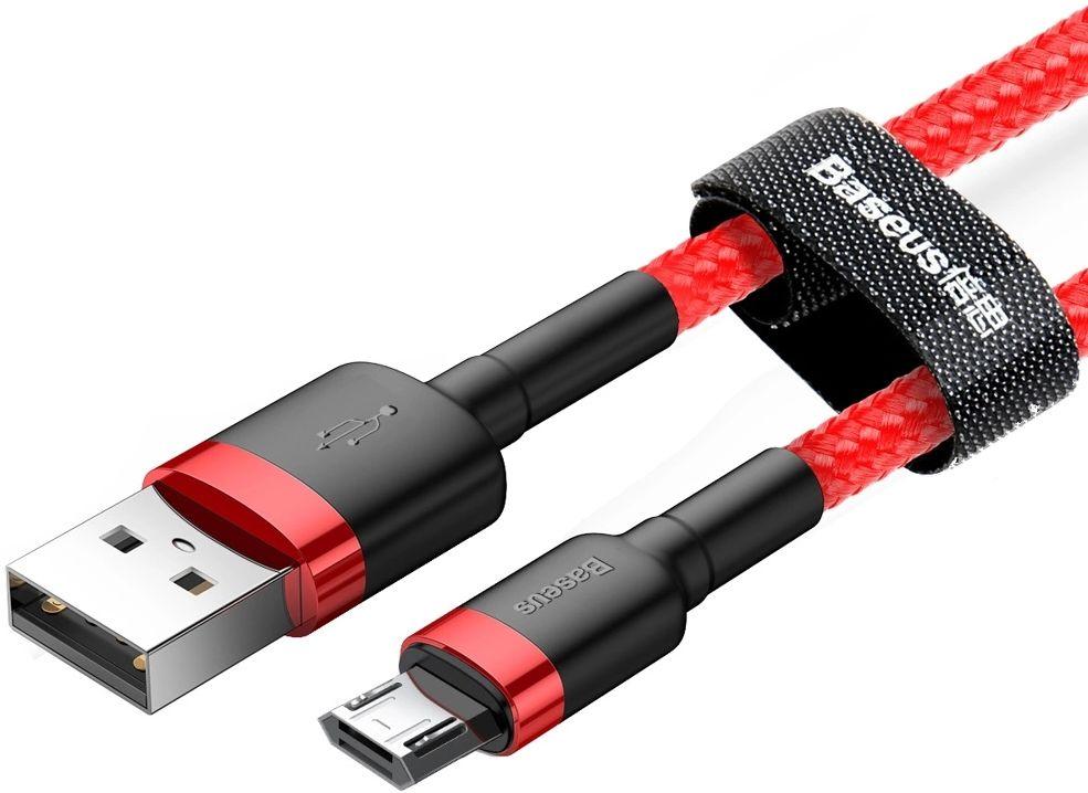 Câble pour téléphone Baseus Cafule Charge Rapide USB vers Micro USB 2A (3M) reconditionné - Reebelo France