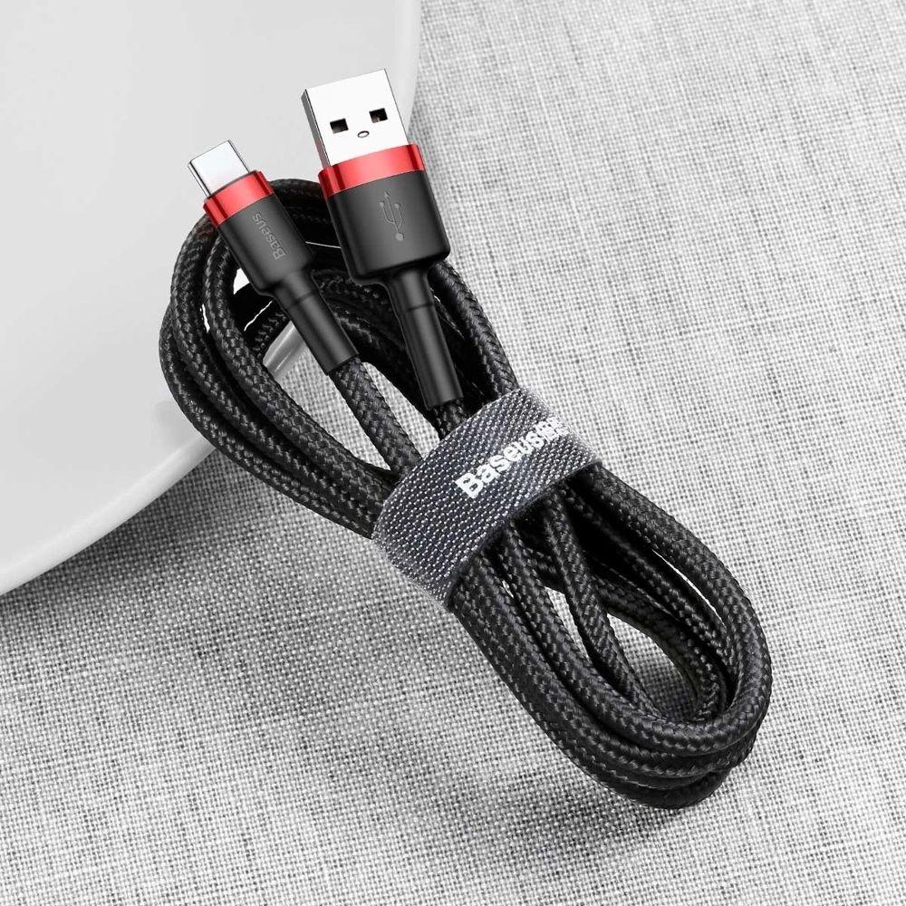Câble pour téléphone Baseus Cafule Charge Rapide USB vers Type-C USB 2A (2M) reconditionné - Reebelo France