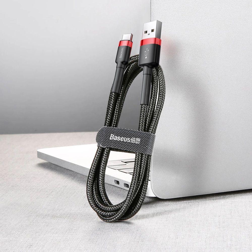 Câble pour téléphone Baseus Cafule Charge Rapide USB vers Type-C USB 2A (2M) reconditionné - Reebelo France