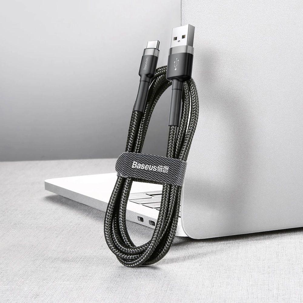 Câble pour téléphone Baseus Cafule Charge Rapide USB vers Type-C USB 2A (2M) reconditionné - Reebelo France