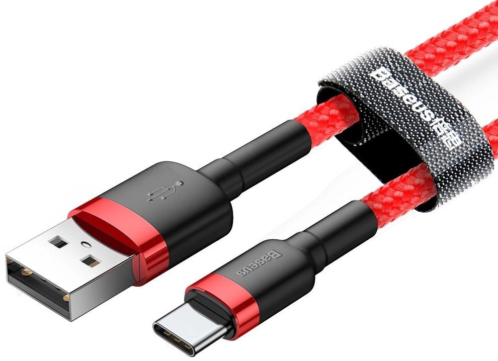 Câble pour téléphone Baseus Cafule Charge Rapide USB vers Type-C USB 2A (2M) reconditionné - Reebelo France
