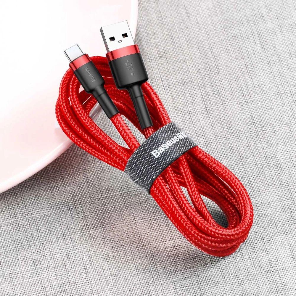 Câble pour téléphone Baseus Cafule Charge Rapide USB vers Type-C USB 2A (2M) reconditionné - Reebelo France