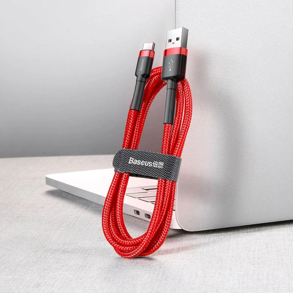 Câble pour téléphone Baseus Cafule Charge Rapide USB vers Type-C USB 2A (2M) reconditionné - Reebelo France