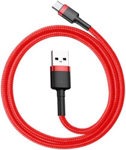 Câble pour téléphone Baseus Cafule à charge rapide USB vers Type-C USB 3A (1M) reconditionné - Reebelo France