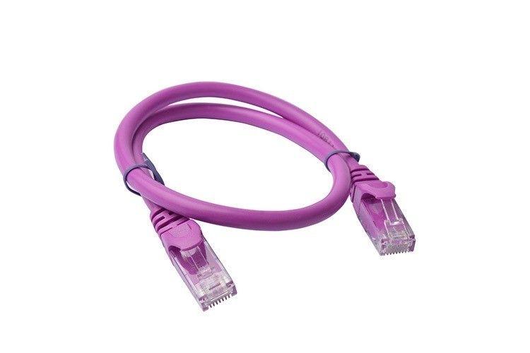 Câble 8Ware CAT6A 0,25 m (25 cm) - Couleur Violette RJ45 Cordon de Raccordement Réseau Ethernet LAN UTP Sans Accroc reconditionné - Reebelo France