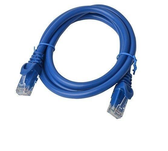 Câble 8Ware CAT6A 1m - Bleu RJ45 Ethernet Réseau LAN UTP Cordon de Raccordement Sans Accroc reconditionné - Reebelo France
