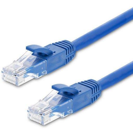 Câble Astrotek CAT6 5m - Bleu Premium Cordon de brassage réseau RJ45 Ethernet LAN UTP Gaine 26AWG CU reconditionné - Reebelo France