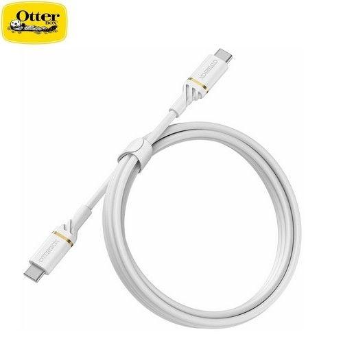 Câble de charge rapide et de transfert de données OtterBox USB-C vers USB-C 1M Shimmer 78-52672 Blanc reconditionné - Reebelo France