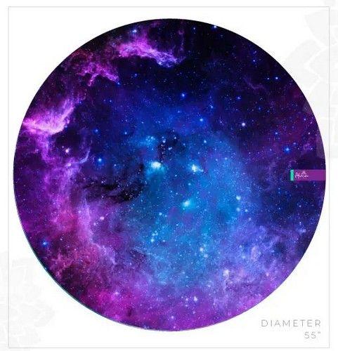 GALAXY ROUND BEACH TOWEL unisex Eco-friendly round towel sand free meditation inspired made from recycled plastic bottles reconditionné - Reebelo France