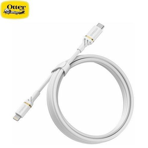 Câble de charge rapide OtterBox Lightning vers USB-C Cloud Dust White 2M 78-52646 reconditionné - Reebelo France