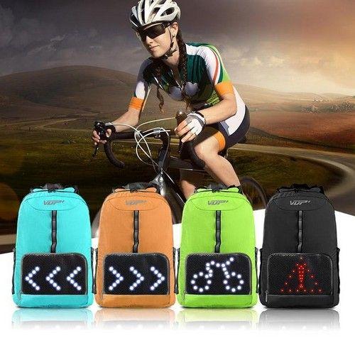 Lightweight Cycling Backpack with LED Lighting indicators reconditionné - Reebelo France