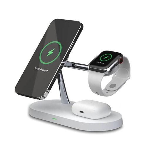 Tough On 5 en 1 Station de Charge Sans Fil Magnétique MagSafe reconditionné - Reebelo France