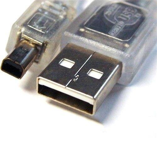 Câble USB 2.0 8Ware 3 m A vers B Mini 4 broches, gaine métallique transparente, certifié UL reconditionné - Reebelo France