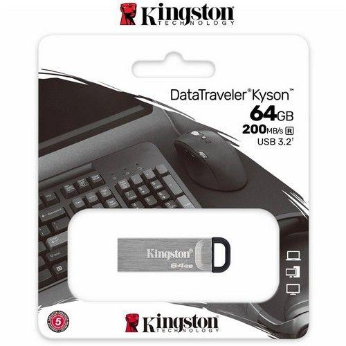 Clé USB Kingston technology 64GB Data Traveler USB 3.2 Kyson Flash Drive Memory Stick PC reconditionné - Reebelo France