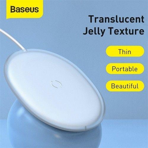 Baseus Chargeur Sans Fil Jelly FAST Charger Pad 15W Blanc Pour iPhone13 12 Samsung reconditionné - Reebelo France