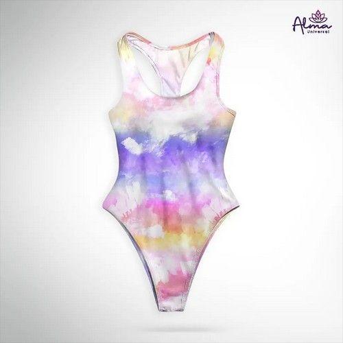 Women's UPF 50+ Reversible TIE DYE ONE PIECE Bathing Suits One Piece Swimsuits made from recycled plastic bottles Variant Size Value S reconditionné - Reebelo France